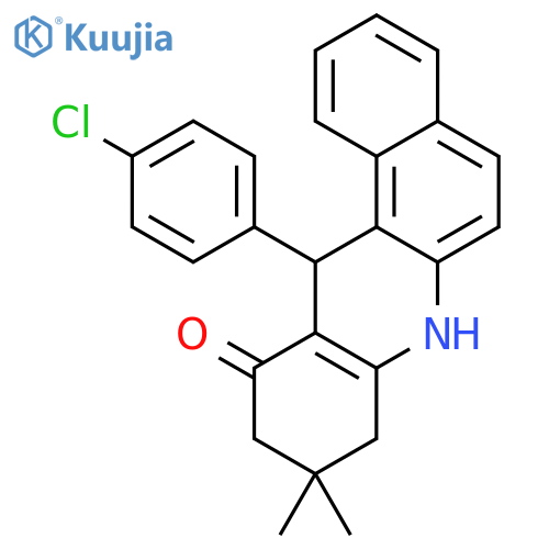Benz[a]acridin-11(7H)-one,12-(4-chlorophenyl)-8,9,10,12-tetrahydro-9,9-dimethyl- structure