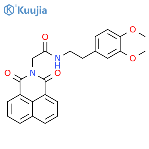 N-2-(3,4-dimethoxyphenyl)ethyl-2-{2,4-dioxo-3-azatricyclo7.3.1.0^{5,13}trideca-1(12),5,7,9(13),10-pentaen-3-yl}acetamide structure