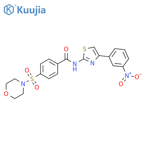 4-(morpholine-4-sulfonyl)-N-4-(3-nitrophenyl)-1,3-thiazol-2-ylbenzamide structure