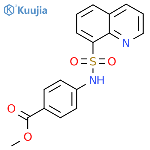 methyl 4-(quinoline-8-sulfonamido)benzoate structure