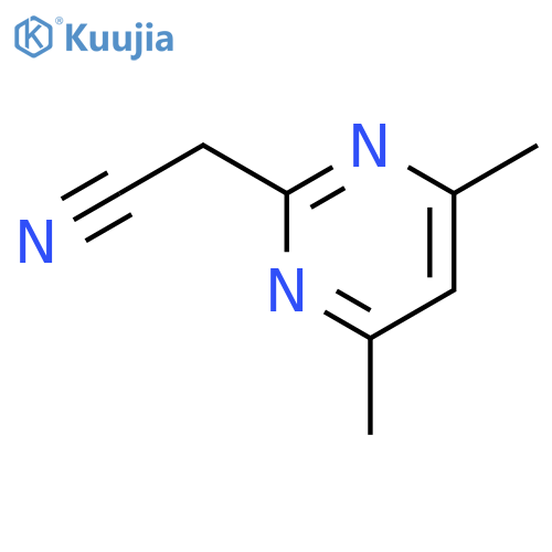 2-(4,6-dimethylpyrimidin-2-yl)acetonitrile structure