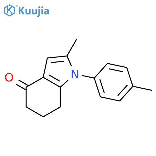 2-Methyl-1-p-tolyl-1,5,6,7-tetrahydro-indol-4-one structure
