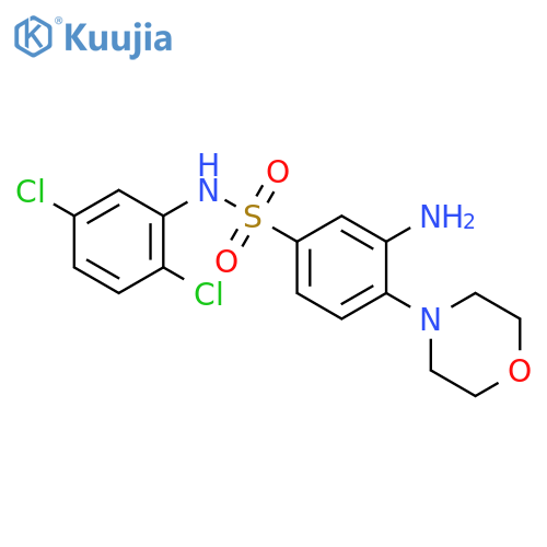 3-Amino-N-(2,5-dichloro-phenyl)-4-morpholin-4-yl-benzenesulfonamide structure