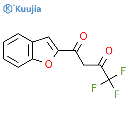 1-(1-Benzofuran-2-yl)-4,4,4-trifluorobutane-1,3-dione structure