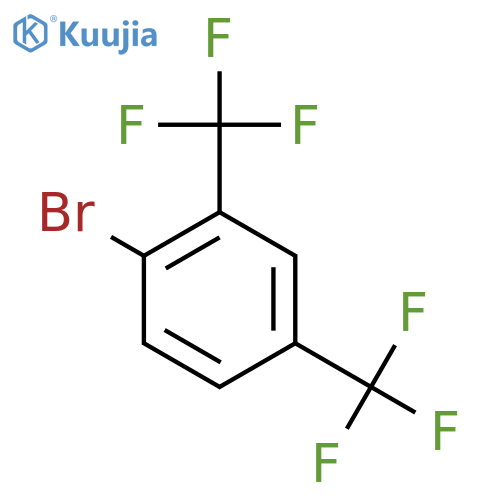 1-Bromo-2,4-bis(trifluoromethyl)benzene structure