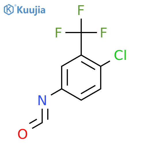 1-chloro-4-isocyanato-2-(trifluoromethyl)benzene structure