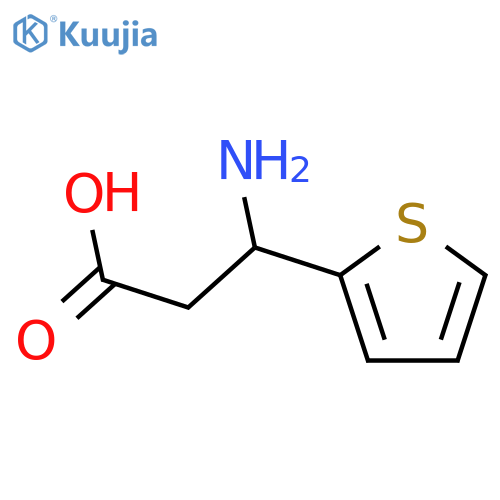 3-Amino-3-(thiophen-2-yl)propanoic acid structure