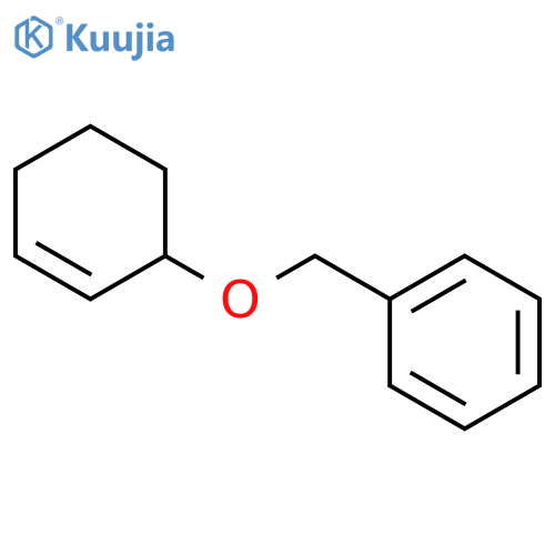 Benzene, [(2-cyclohexen-1-yloxy)methyl]- structure