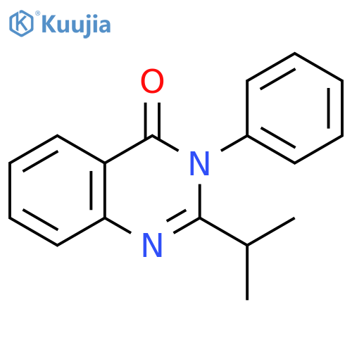 4(3H)-Quinazolinone, 2-(1-methylethyl)-3-phenyl- structure