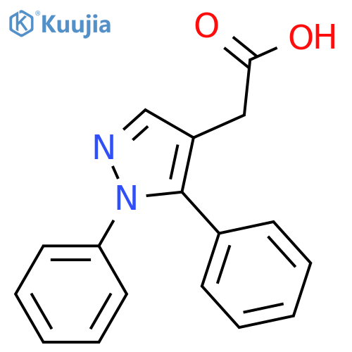 (1,5-diphenyl-1H-pyrazol-4-yl)acetic acid structure