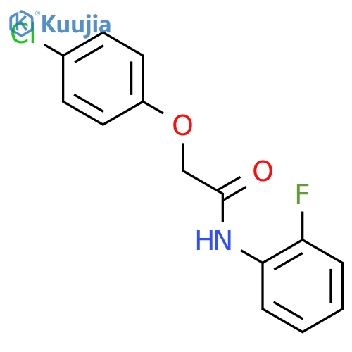 Acetamide, 2-(4-chlorophenoxy)-N-(2-fluorophenyl)- structure