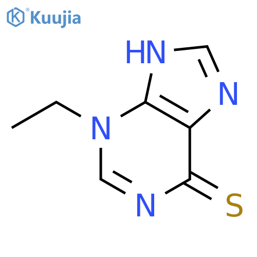 6H-Purine-6-thione,3-ethyl-3,9-dihydro- structure