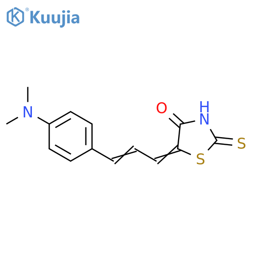 4-Thiazolidinone,5-[3-[4-(dimethylamino)phenyl]-2-propenylidene]-2-thioxo- structure