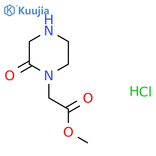 Methyl (2-oxopiperazin-1-yl)acetate hydrochloride structure
