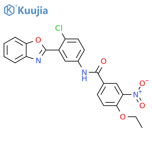 Benzamide, N-[3-(2-benzoxazolyl)-4-chlorophenyl]-4-ethoxy-3-nitro- structure