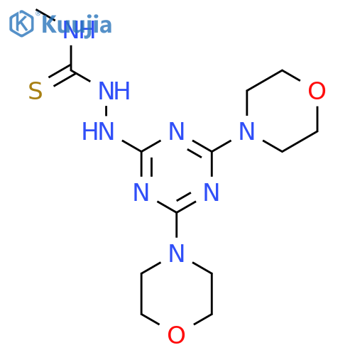 1-{4,6-bis(morpholin-4-yl)-1,3,5-triazin-2-ylamino}-3-methylthiourea structure