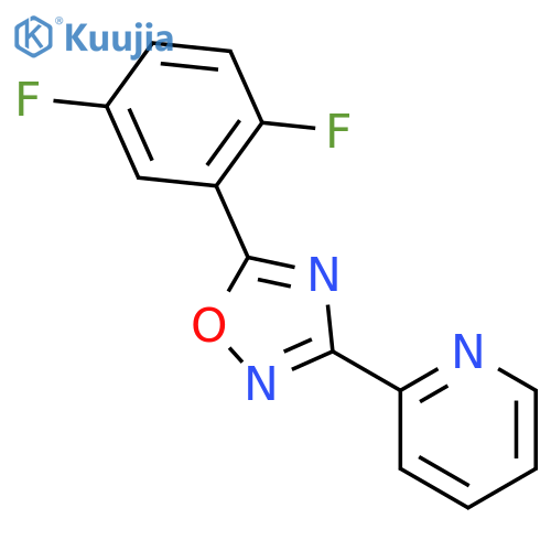 Pyridine, 2-[5-(2,5-difluorophenyl)-1,2,4-oxadiazol-3-yl]- structure