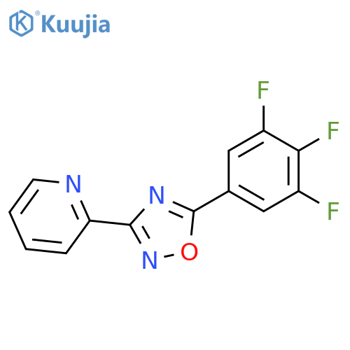 Pyridine, 2-[5-(3,4,5-trifluorophenyl)-1,2,4-oxadiazol-3-yl]- structure