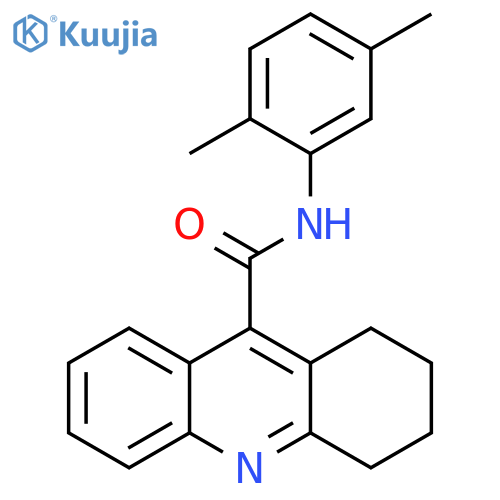 9-Acridinecarboxamide, N-(2,5-dimethylphenyl)-1,2,3,4-tetrahydro- structure
