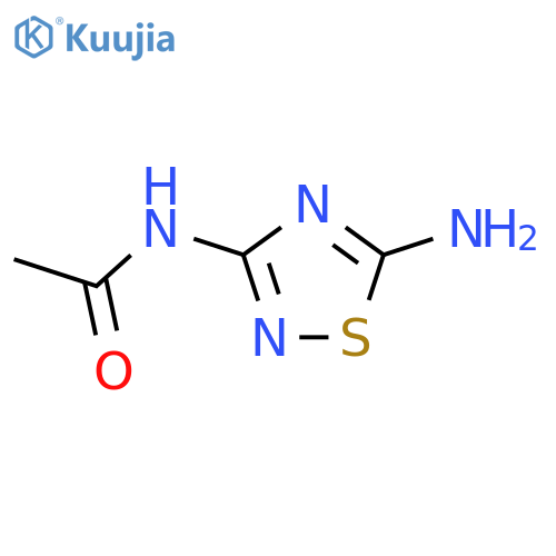 N-(5-Amino-1,2,4thiadiazol-3-yl)-acetamide structure