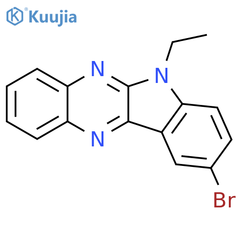 9-bromo-6-ethyl-6H-indolo2,3-bquinoxaline structure