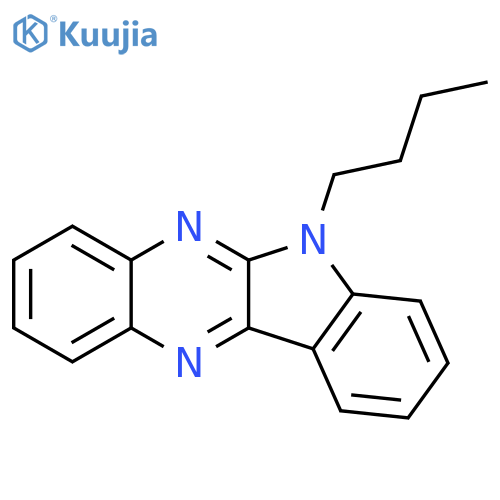 6-butyl-6H-indolo2,3-bquinoxaline structure