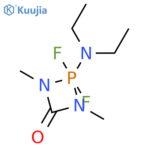 1,3,2-diazaphosphetidin-4-one,2-(diethylamino)-2,2-difluoro-2,2-dihydro-1,3-dimethyl- structure