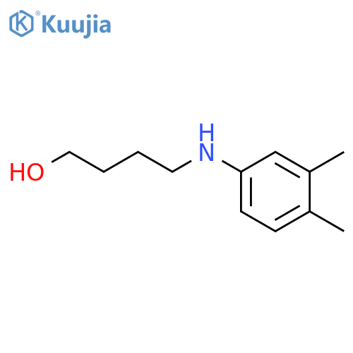 4-(3,4-Dimethyl-phenylamino)-butan-1-ol structure