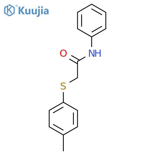 2-(4-methylphenyl)sulfanyl-N-phenylacetamide structure