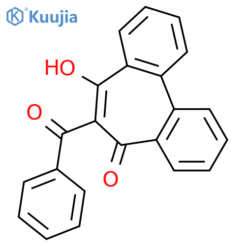 5H-Dibenzo[a,c]cyclohepten-5-one, 6-benzoyl-7-hydroxy- structure