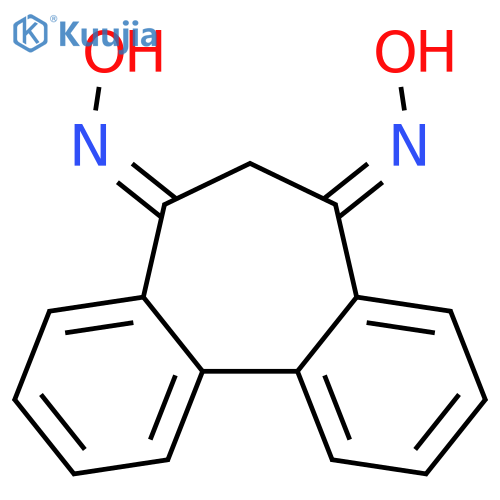 5H-Dibenzo[a,c]cycloheptene-5,7(6H)-dione, dioxime structure