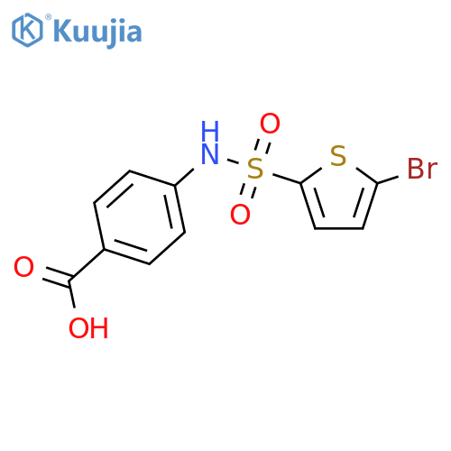 4-(5-Bromo-thiophene-2-sulfonylamino)-benzoic acid structure