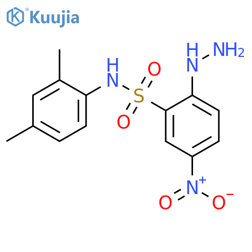 N-(2,4-Dimethyl-phenyl)-2-hydrazino-5-nitro-benzenesulfonamide structure