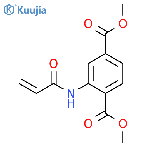 1,4-dimethyl 2-(prop-2-enamido)benzene-1,4-dicarboxylate structure