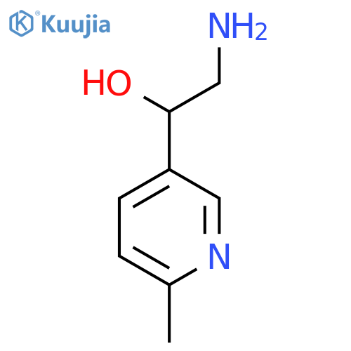 2-amino-1-(6-methylpyridin-3-yl)ethan-1-ol structure