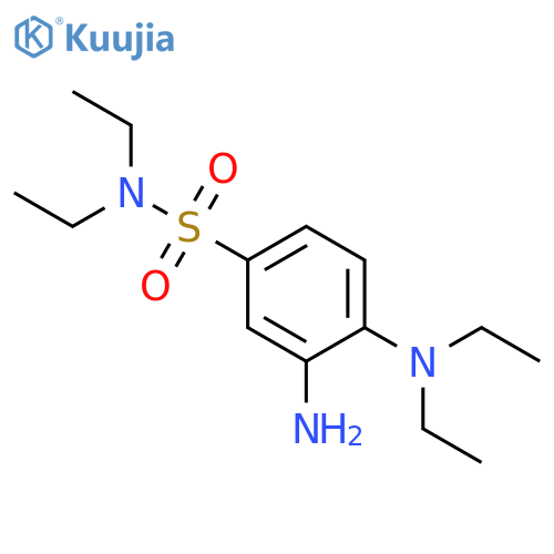 3-Amino-4-(diethylamino)-N,N-diethylbenzene-1-sulfonamide structure