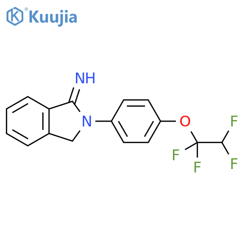 2-[4-(1,1,2,2-tetrafluoroethoxy)phenyl]-2,3-dihydro-1H-isoindol-1-imine structure