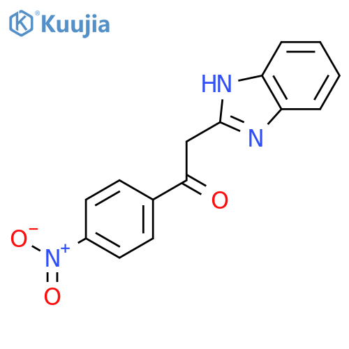 2-(1H-1,3-Benzodiazol-2-yl)-1-(4-nitrophenyl)ethan-1-one structure