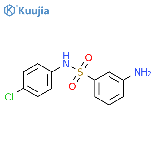 3-Amino-N-(4-chlorophenyl)benzene-1-sulfonamide structure