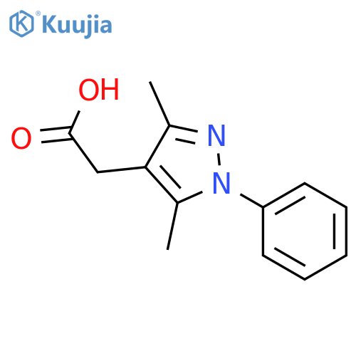 (3,5-Dimethyl-1-phenyl-1h-pyrazol-4-yl)acetic acid structure