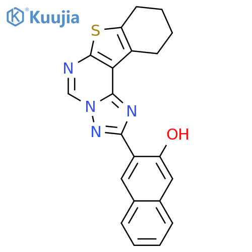 <br>3-(7,8,9,10-Tetrahydro-6-thia-1,3,3a,5-tetraaza-cyclopenta[c]fluoren-2-yl)- naphthalen-2-ol structure
