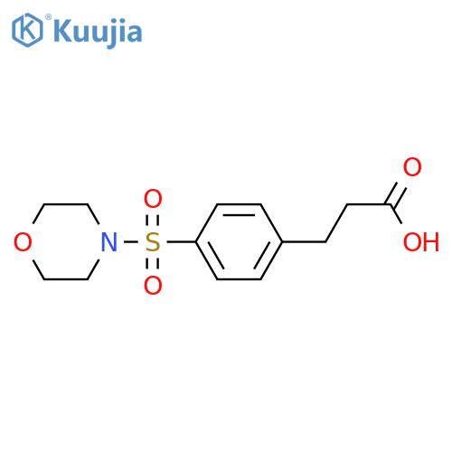 3-(4-morpholinosulfonylphenyl)propanoic acid structure