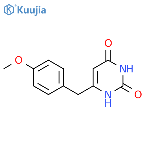6-(4-methoxybenzyl)pyrimidine-2,4(1H,3H)-dione structure