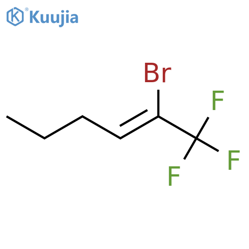 2-Hexene, 2-bromo-1,1,1-trifluoro- structure