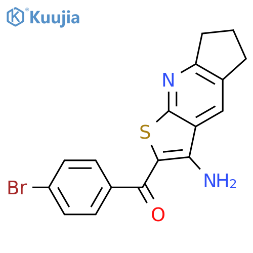 5-(4-bromobenzoyl)-4-thia-2-azatricyclo7.3.0.0^{3,7}dodeca-1(9),2,5,7-tetraen-6-amine structure