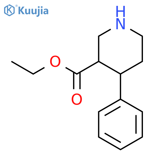ethyl 4-phenylpiperidine-3-carboxylate structure