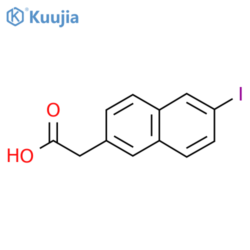 6-Iodonaphthalene-2-acetic acid structure
