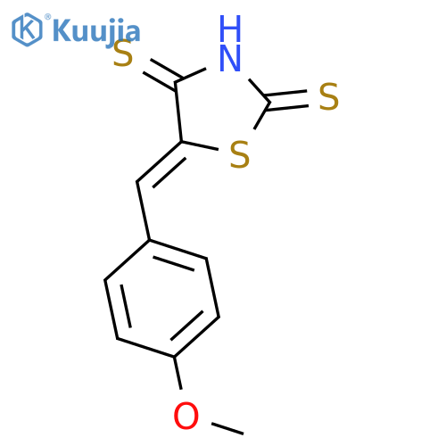 2,4-Thiazolidinedithione, 5-[(4-methoxyphenyl)methylene]- structure