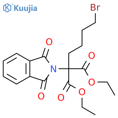 2-Isoindolinemalonic acid, alpha-(4-bromobutyl)-1,3-dioxo-, diethyl ester structure