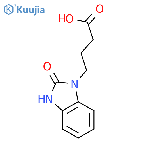 4-(2-oxo-2,3-dihydro-1H-1,3-benzodiazol-1-yl)butanoic acid structure